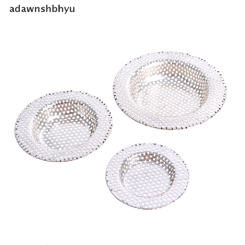 [adawnshbhyu] Saringan Rambut Wastafel Kamar Mandi Stainless Steel Lubang Penuh Alat Wastafel Dapur