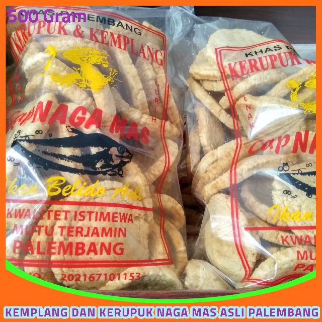 

KERUPUK KEMPLANG NAGA MAS 500 GRAM KHAS ASLI PALEMBANG ENAK GURIH