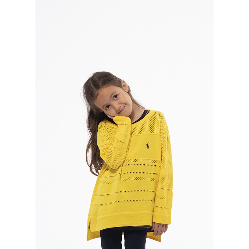 POLO RALPH LAUREN Cashmere Knitting Optic Yellow  KIDS