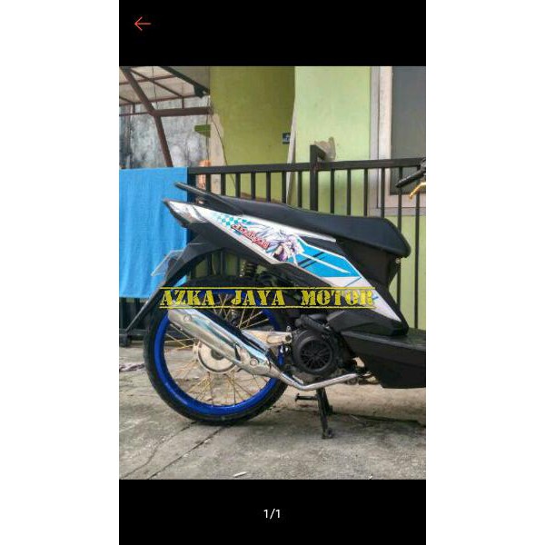 Knalpot Racing Bobokan Chrome Honda Beat Street - Beat Fi eco Digital Model Standar seperti ori