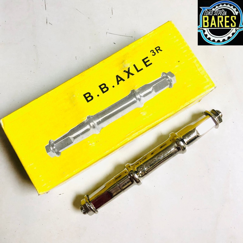 BB Axle Sepeda Ali 3R / Bottom Bracket Kotak / As Tengah Jepang