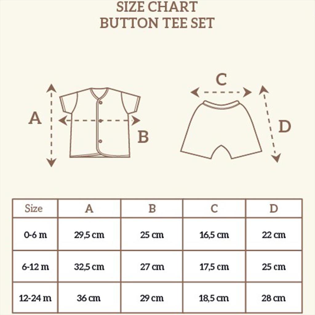Windsor Wine Little Palmerhaus Button Tee Short Sleeve Baju Bayi