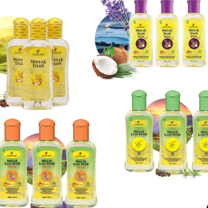 Isi 3 Pcs Konicare Minyak Telon Telon Plus Kayu Putih Kayu Putih Plus 125 Ml Shopee Indonesia