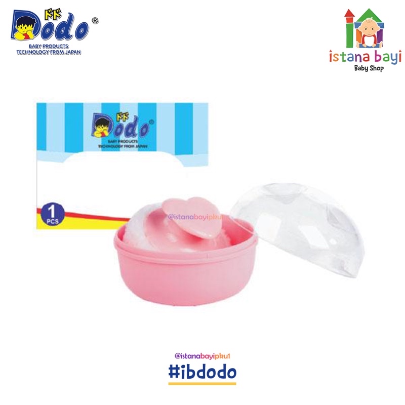 Dodo Powder Case with Puff - Dodo tempat bedak