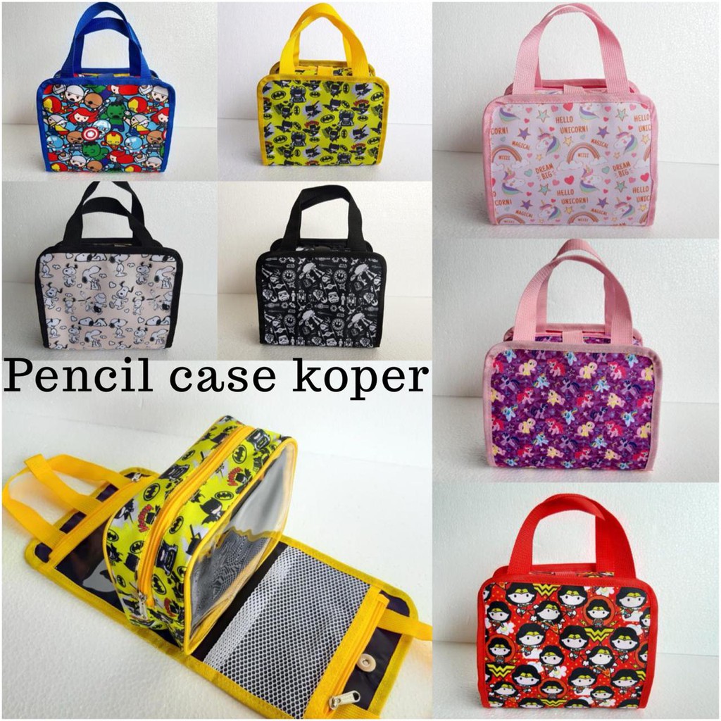 

Pencil Case Koper / Kotak Pensil Avenger/ Batman / Unicorn