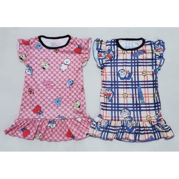 VF-DRESS RUFFLE MOTIF ANAK USIA 2 - 7 TAHUN