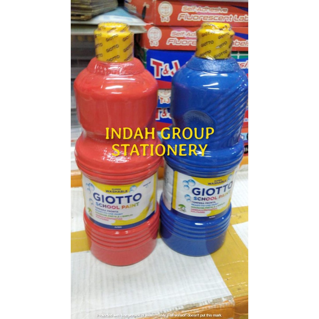 

TERBARU GIOTTO SCHOOL PAINT (SUPER WASHABLE) 1000 ML PERALATAN MELUKIS ART SET MENGGAMBAR