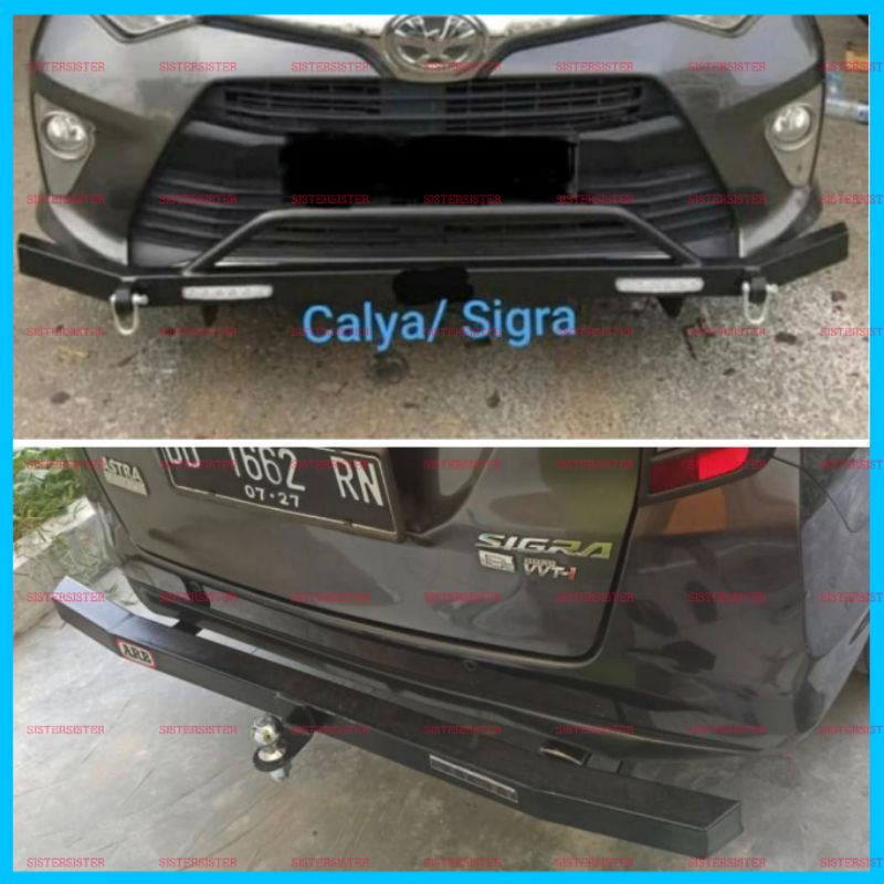 Paket Towing Tanduk Depan Belakang Calya Sigra ARB Besi