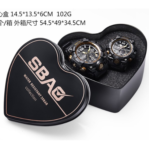 Grosir -  J350 Jam Tangan SBAO Couple Waterproof / Watch Sport Outdoor Waterproof Luminous / Digital