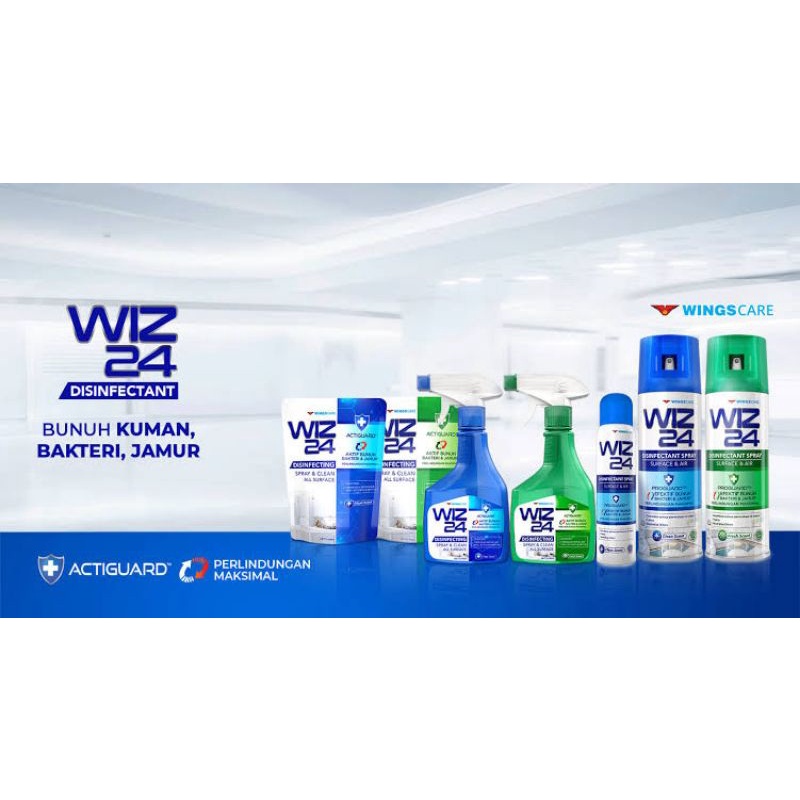 Wiz 24 disinfectant spray aerosol 300 ml/ spray 450 ml /refill 400ml