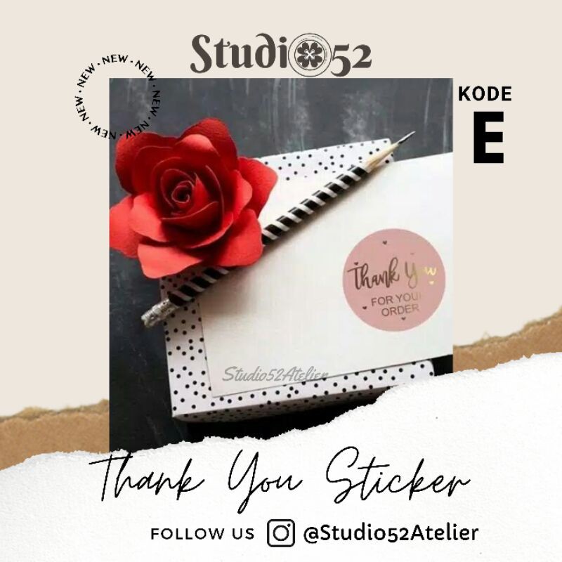 

Sticker Thank You Gold Stiker Terima Kasih Pink Stiker Thankyou Pink Stiker Pink Sticker Gold Pink