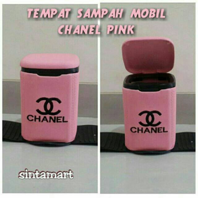 TEMPAT SAMPAH MOBIL CHANEL PINK