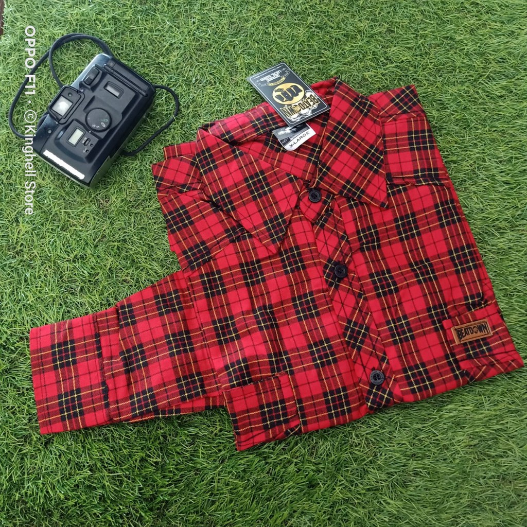 Kemeja Pria Akrilik Original Prapatan Rebel/Kemeja Tangan Panjang Prapatan Rebel Original Size XL
