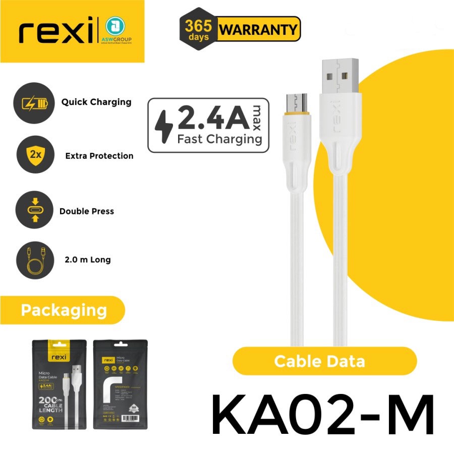 KABEL MICRO REXI FAST CHARGING 2.4A 2M KA02-M