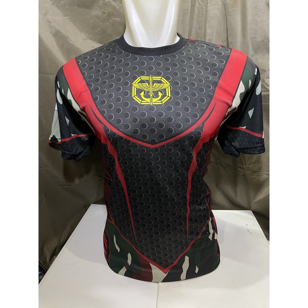 Kaos Dryfit Kopassus Kaos Jersey Kopassus Kaos Jersey - Hitam