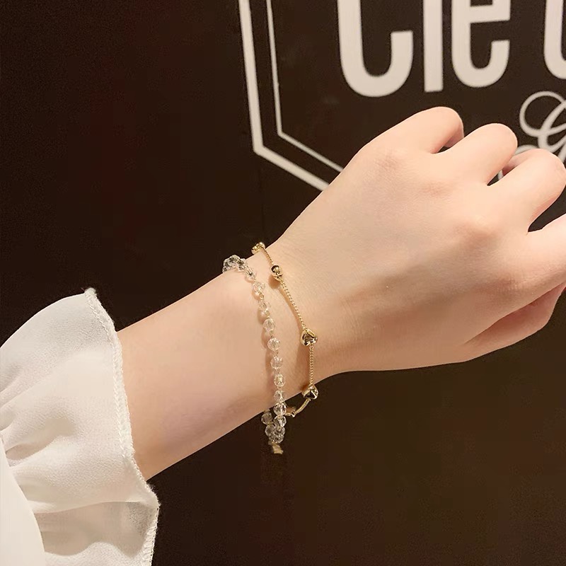 Gelang double layer Bentuk Hati Gaya Korea