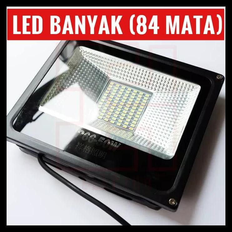 Lampu Sorot tembak LED 50 Watt mata banyak 84 Mata LED FloodLight NEW [Kode 1|Kode 2|Kode 3|Kode