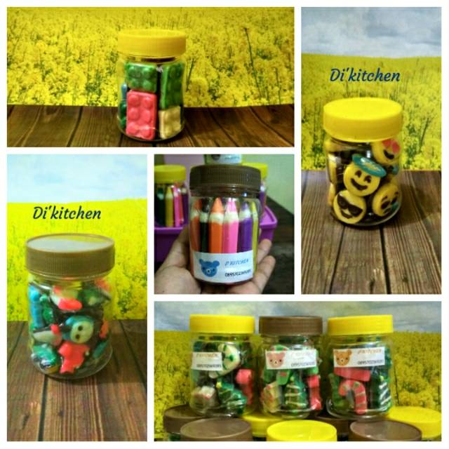 

Cokelat karakter toples jar mini