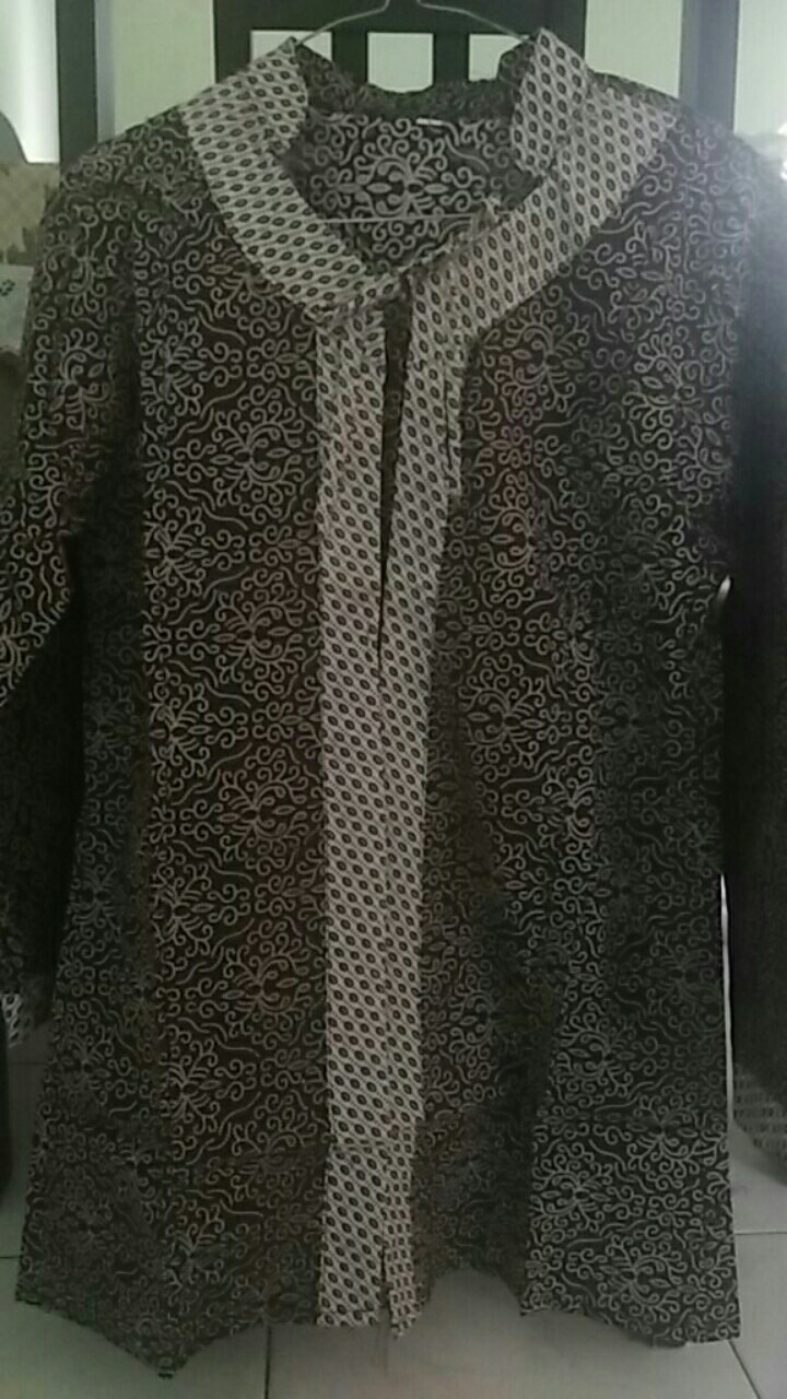 Tey-17 Batik Wanita Asj Sa Hrb026 Kenongo Kemeja Tosca Pendek