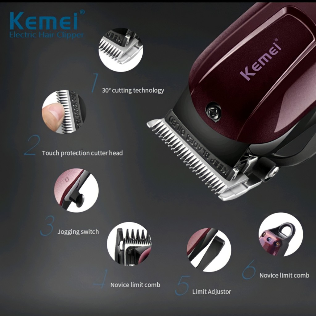 Berkah Oldshop 88 - KEMEI KM-2600 Professional Rechargeable Electric Hair Clipper Cordless / km 2600