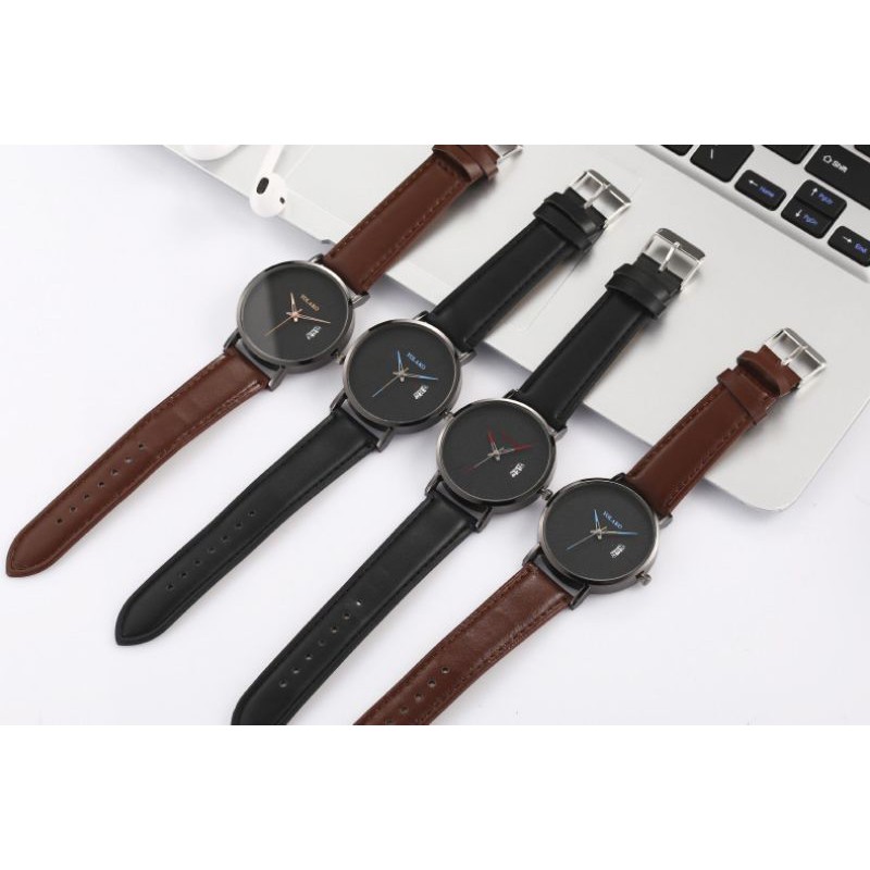 Jam Tangan Pria Kulit Original Tahan Air Fashion Business Auto Date Calender Analog Men Watch Quartz Orii Murah Leather Men Watch