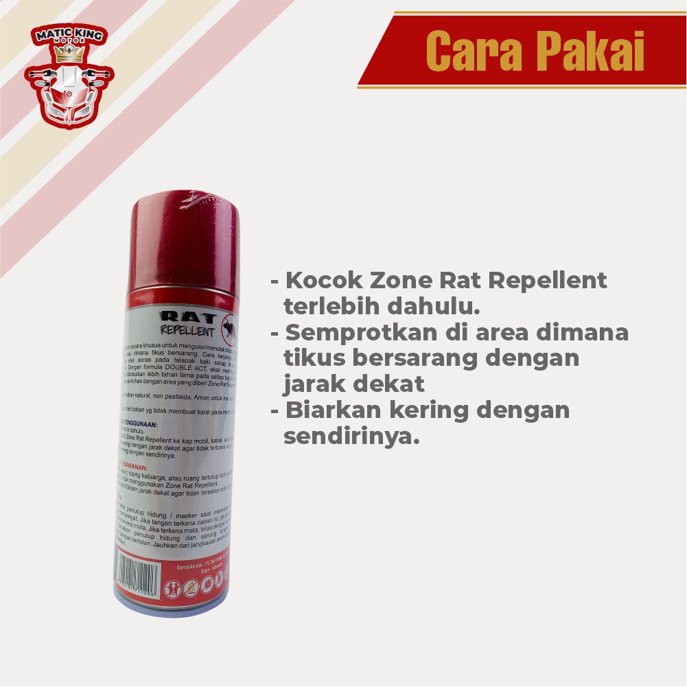 Pengusir Tikus RAT REPELLENT penolak Tikus Anti tikus ZONE 300ml