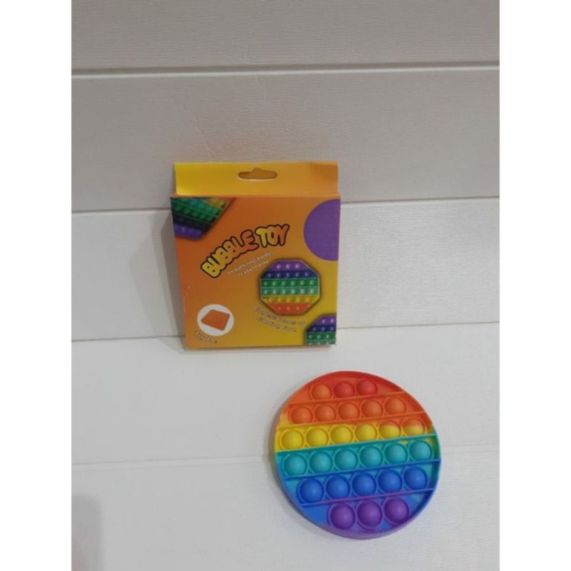 Pop It Fidget Toy Murah Rainbow Mainan Anak Penghilang Stress Anak