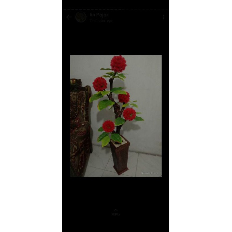 Bunga Sudut Pompom / Bunga Sudut / Bunga Hias