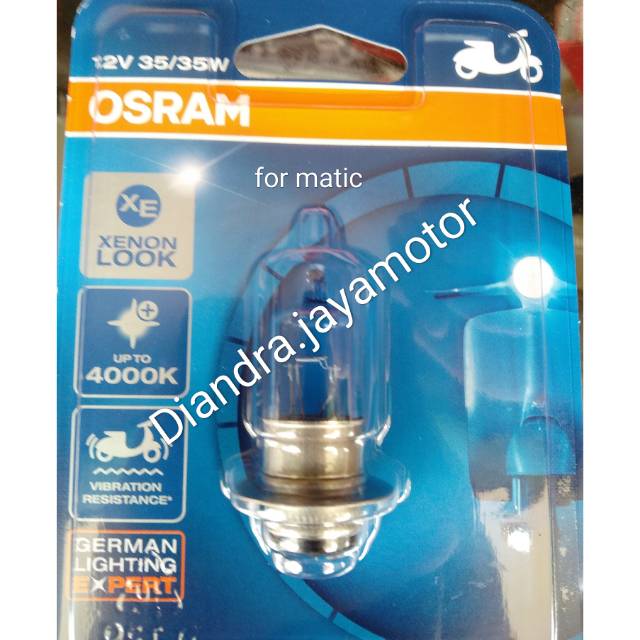 Osram lampu depan Xenon blue (putih) for all scooter matic honda.yamaha.suzuki