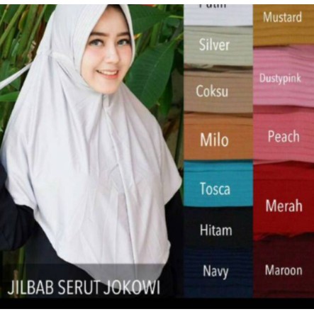 Serut Jokowi / jilbab serut / Khimar Jokowi