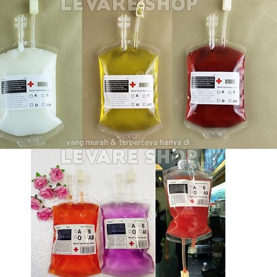 

팝 1 pcs Kantong Infus Darah Blood Bag Plastik Kemasan Minuman