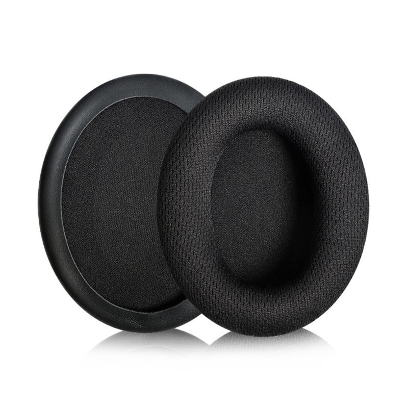 Cre 1pasang Spons Lembut Ear Pad Earmuff Pengganti Earpad Telinga Spons Lengan Penutup Telinga Kulit Untuk HSCD KHX-HSCP Cloud