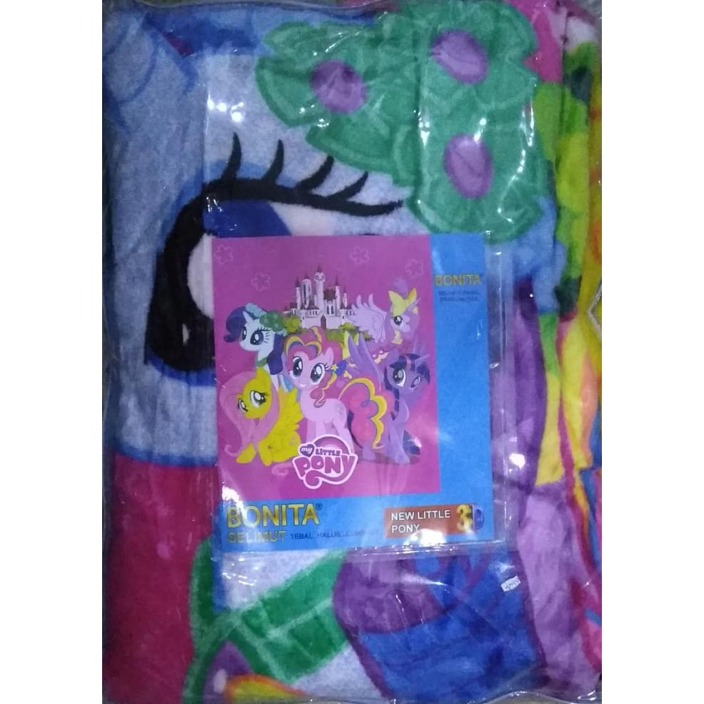 SELIMUT BONITA NEW LITTLE PONY BLANKET MY LITTLE PONY ISTANA KUDA PONI