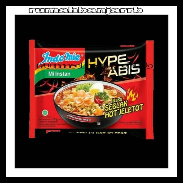 

[BAYAR DI TEMPAT] INDOMIE HYPE ABIS SEBLAK HOT JELETOT