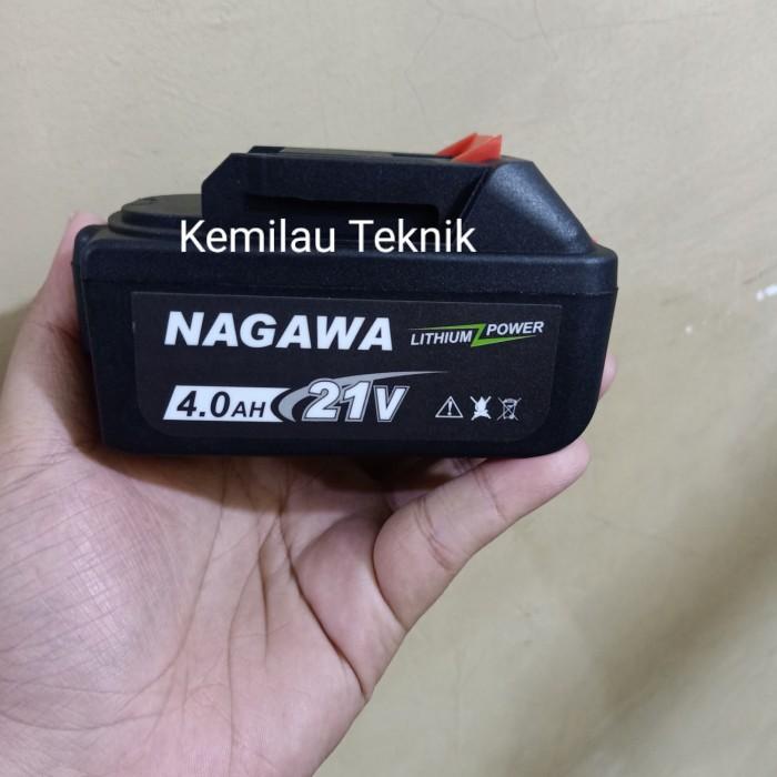 Baterai Battery 21V 4Ah Mesin Cordless Nagawa Makita Jld Ryu Xenon Nrt