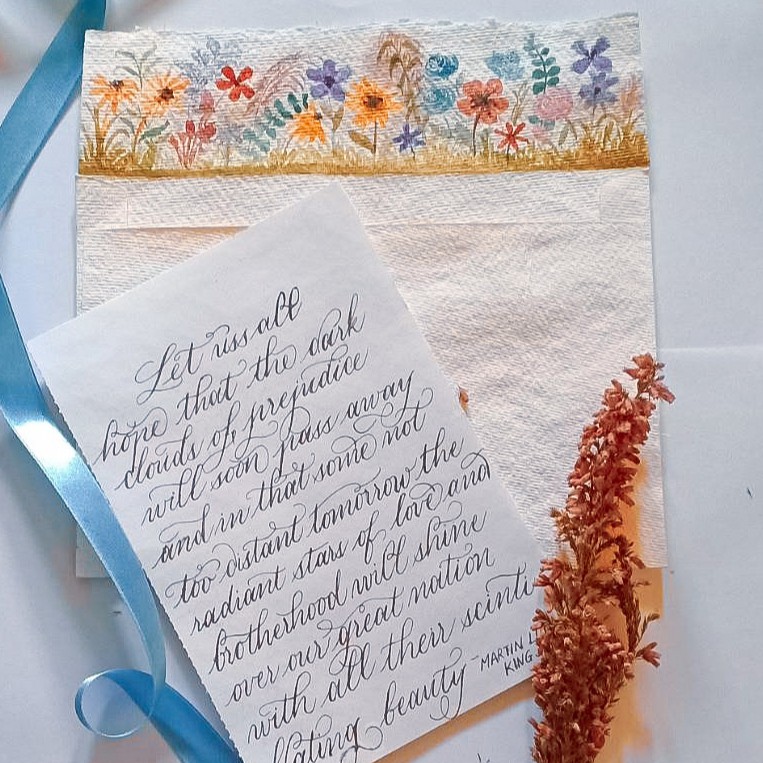 

Handwritten Calligraphy Letter & Envelope Custom - Kaligrafi Surat & Amplop Vintage Lettering