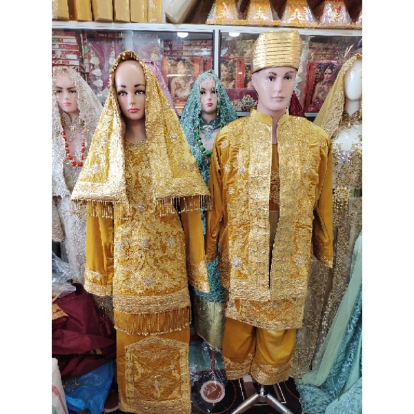 baju koto gadang lengkap + acesories