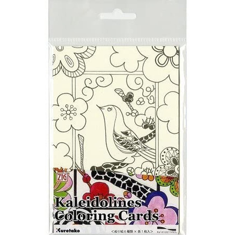 

ZIG KALEIDOLINES COLORING CARDS - Hanafuda (KLCC-102)
