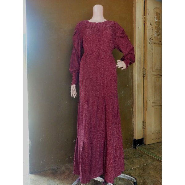 Gamis Rajut import/Gamis rajut jumbo/Gamis rajut busui/Gamis rajut Serena/Gamis rajut rempel/Gamis r