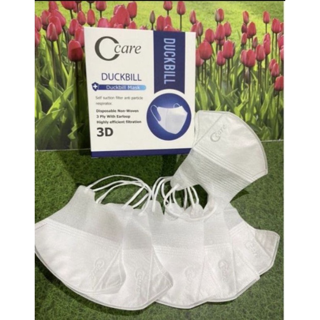 [ DUCKBILL ] MASKER DUCKBILL C CARE EMBOSS MASKER CCARE ISI 50 PCS