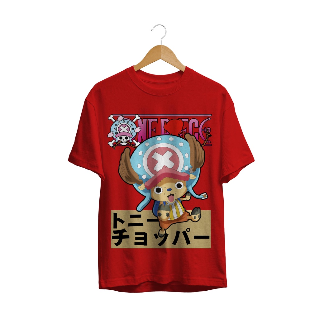 BAJU KAOS DISTRO SERIES ANIME CHOPPER ONE PIECE STRAW HAT PIRATES MANGA JEPANG