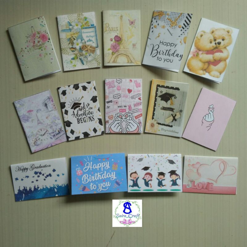 Jual Kartu Ucapan Mini / Greeting Card | Shopee Indonesia