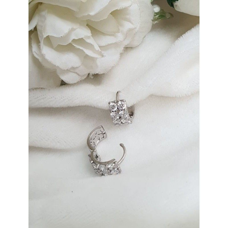Anting Giwang Permata Sirkon Titanium Antikarat Premium