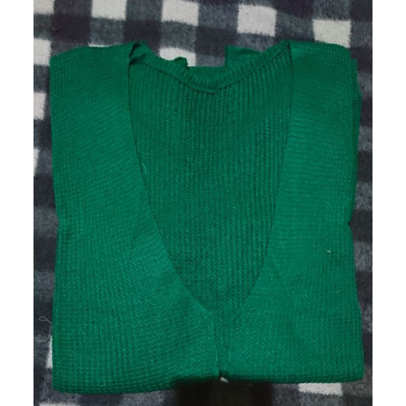 LOOCY CARDY Cardigan Rajut Oversized dan Normal Size - Kardigan Polos Wanita  Bahan Rajut-Hijau PKB