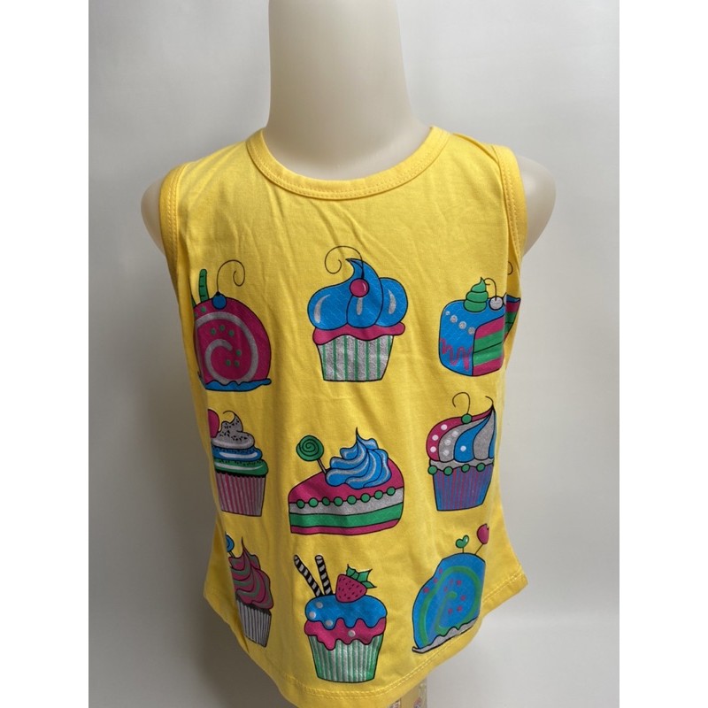 Singlet anak perempuan (CUP CAKE) 1-9 tahun