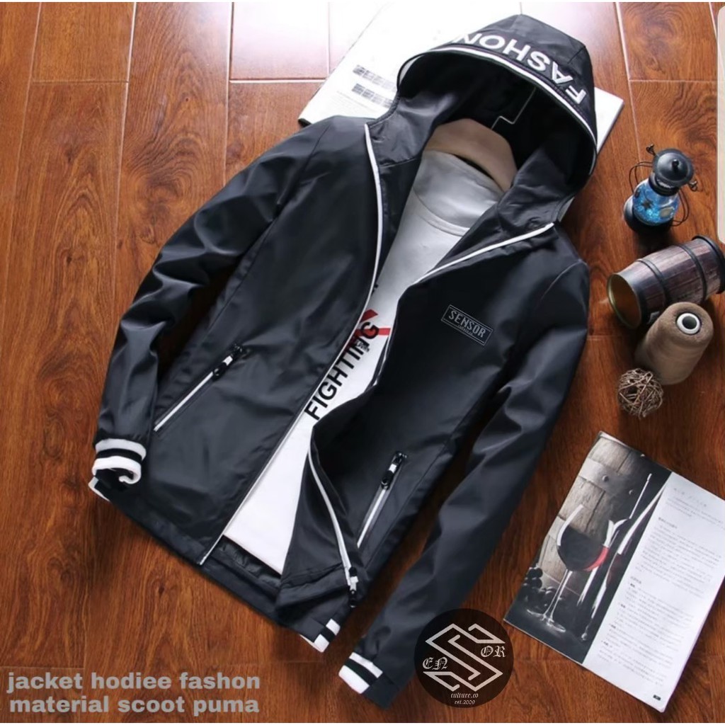 (COD) JAKET BOMBER HOODIE/ JAKET BOMBER HOODIE FASHION PRIA