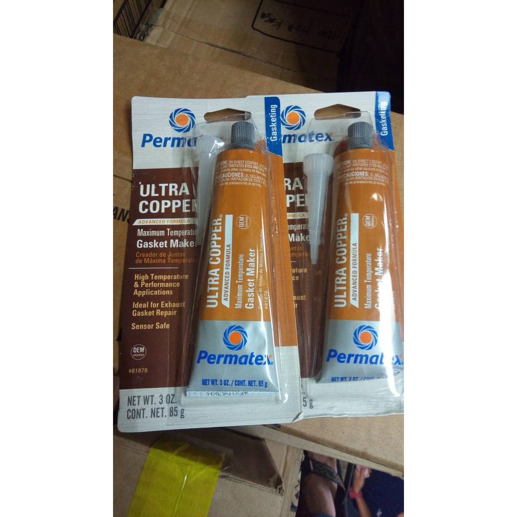 Jual Permatex Ultra Copper Maximum Temperature RTV Silicone Gasket