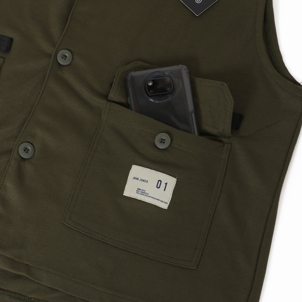 JAVAJONES Vest Denali Olive| Rompi Pria Wanita