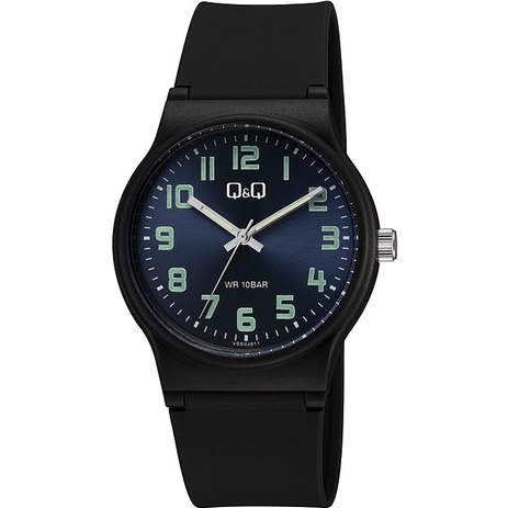 Q&amp;Q Original VS50 Series Jam Tangan Pria - Hitam - Karet