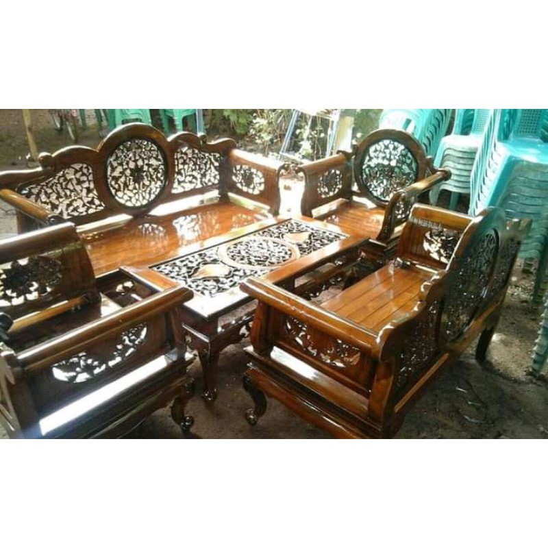 set kursi tamu madura bulan/kursi tamu jati jepara/kursi jepara